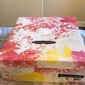 Chinese Laundry over the knee black leather boots